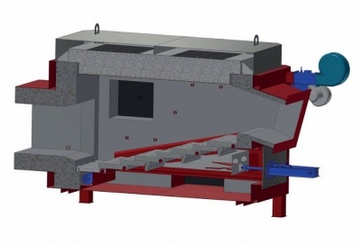 AZSD/RR biomasas deglis ar kustīgām restēm (automātiska šķeldas sadedzināšanas iekārta ar kustīgām restēm)